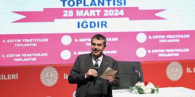 Milli Eğitim Bakanı  Prof. Dr. Yusuf Tekin Vali Ercan Turan Ve Iğdır Milletvekili Cantürk Alagöz İl Eğitim Yöneticileriyle Bir Araya Geldi