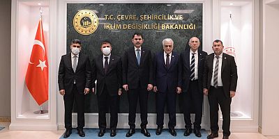 Vali/Başkan H. Engin Sarıibrahim Ve İl Başkanı  Ayaz'dan Bakan Murat Kurum'a Anlamlı ziyaret