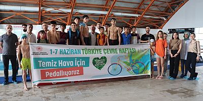 1-7 Haziran Türkiye Çevre Haftası Kapsamında Iğdır Çevre, Şehircilik Ve İklim Değişikliği İl Müdürlüğü İle Birlikte Yüzme Yarışması Düzenlendi
