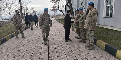 Aralık İlçesi Kaymakamı  Muhammet Fatih Aydın  Suveren Jandarma Komando Tabur Komutanlığı'nı Ziyaret Etti