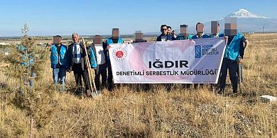 Iğdır Denetimli Serbestlik Yükümlülerinden Adalet Ormanında Bakım Çalışması
