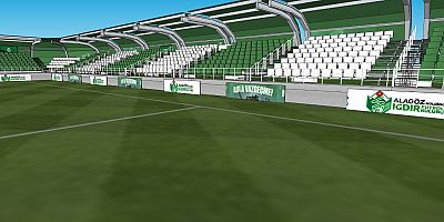 IĞDIR ŞEHİR STADI YENİ TRİBÜNLERİYLE YENİLENİYOR