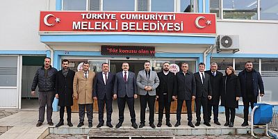 IĞDIR VALİSİ ERCAN TURAN MELEKLİ BELEDİYE  BAŞKANI MÜCAHİT TANIK'I MAKAMINDA ZİYARET ETTİ