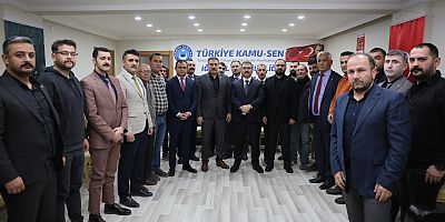 IĞDIR VALİSİ ERCAN TURAN TÜRKİYE KAMU-SEN IĞDIR İL TEMSİLCİLİĞİNİ ZİYARET ETTİ