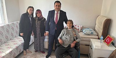 Kıymetli Gazi Abbas Karaduman'a Vali Yardımcısı  Ahmet Gökçecik'ten Geçmiş Olsun Ziyareti