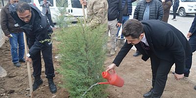 Tuzluca Kaymakamı Abdüllatif  Yılmaz  Ağaç Dikme Etkinliğine Katıldı